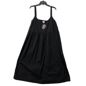 NWT Ava Viv Women's A-Line Black Solid Dress Size 2XL Sleeveless Stretch Waist